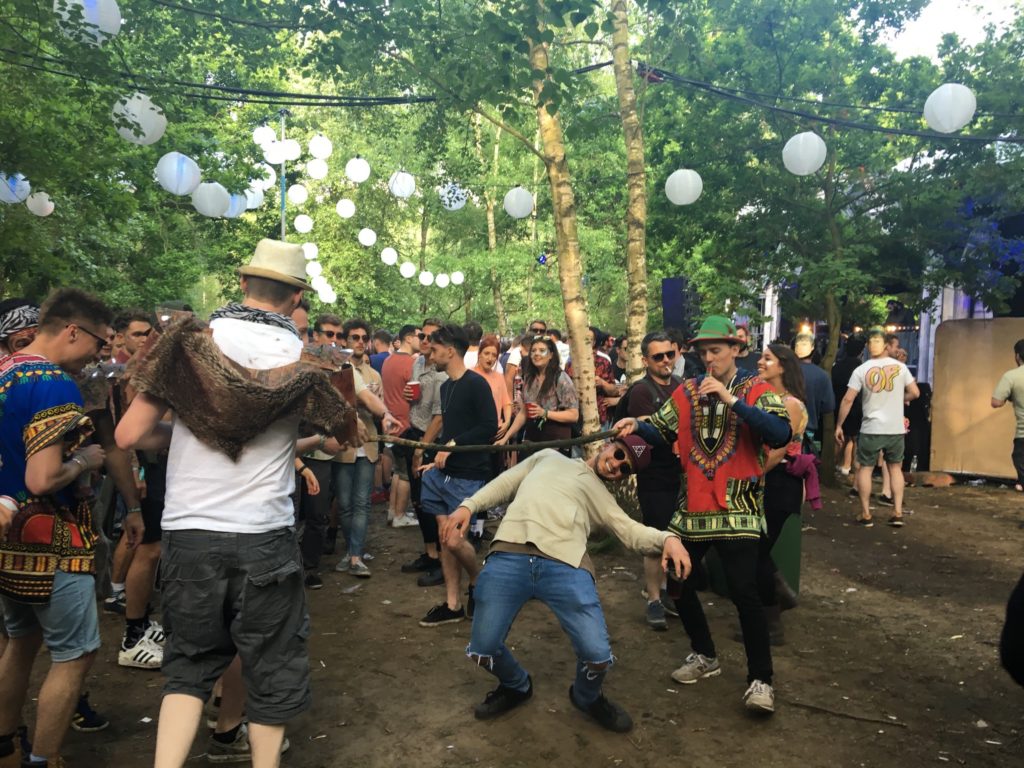 music festival dancing